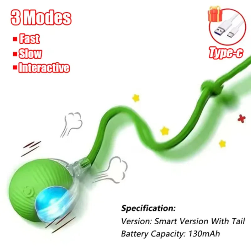 Intelligent Interactive Cat Ball Long-Lasting and Durable Easy to Clean Intelligent Obstacle Avoidance Pet Dog Toys