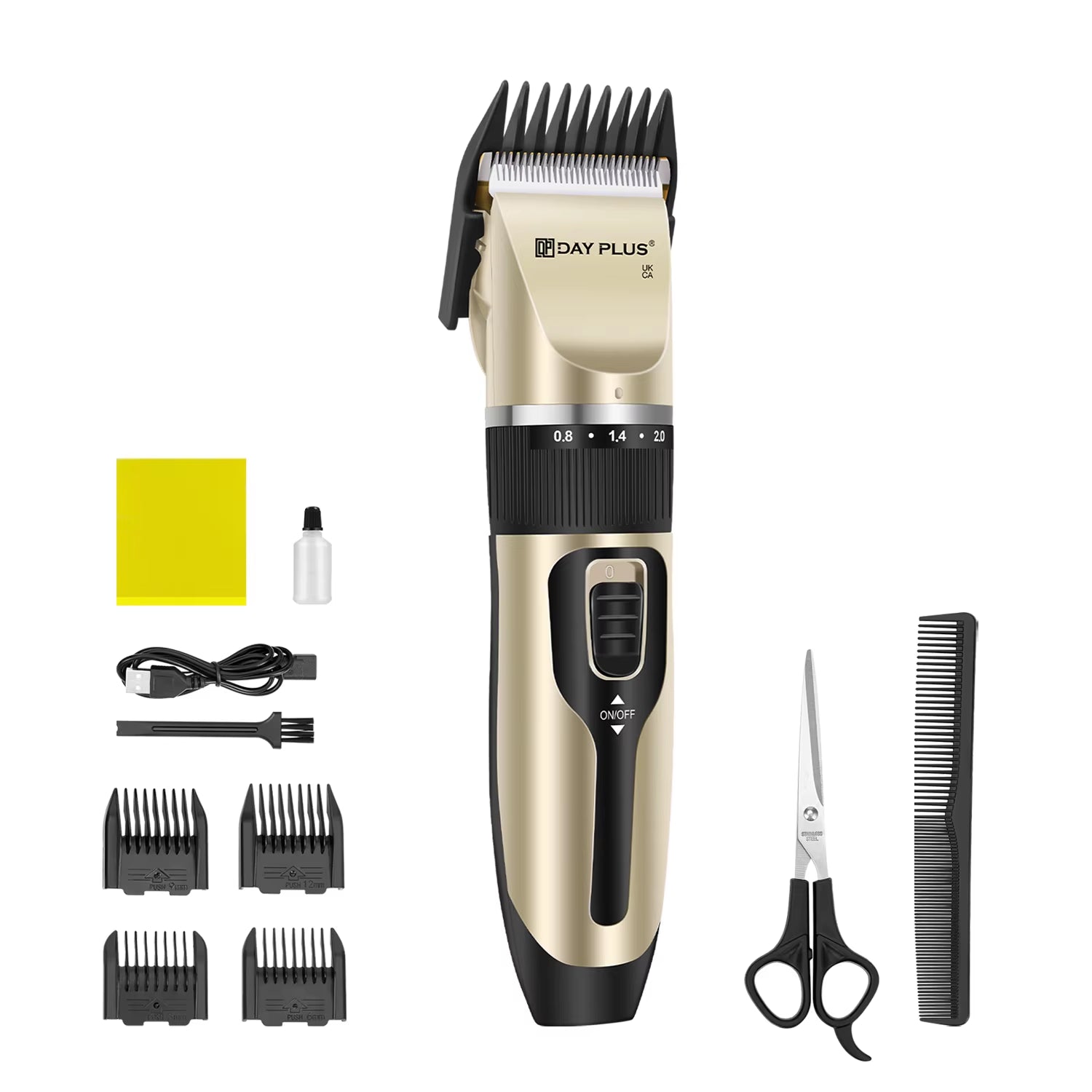 Cordless Professional Electric Pet Grooming Clippers - Rechargeable Hair Trimmer Kit for Dogs and Cats