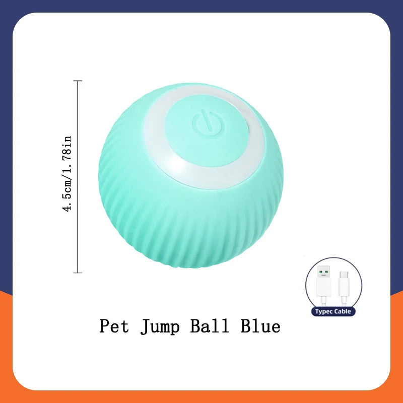 Interactive Smart Dog Toy Ball - Automatic USB Charging Moving and Bouncing Ball for Pets - Ideal Christmas Gift for Puppies and Cats