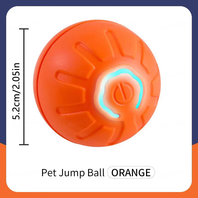 Interactive Smart Dog Toy Ball - Automatic USB Charging Moving and Bouncing Ball for Pets - Ideal Christmas Gift for Puppies and Cats