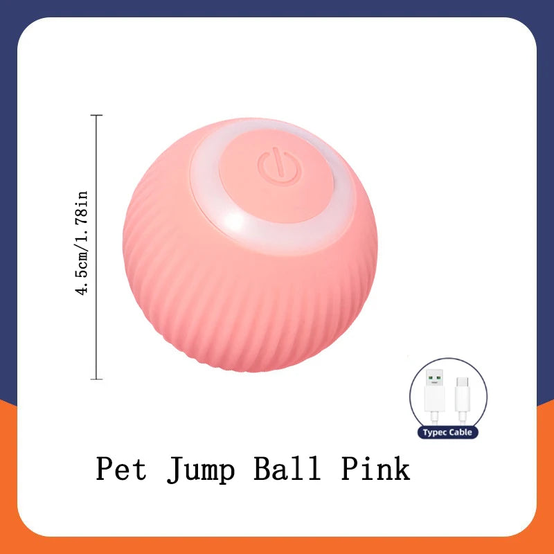 Interactive Smart Dog Toy Ball - Automatic USB Charging Moving and Bouncing Ball for Pets - Ideal Christmas Gift for Puppies and Cats