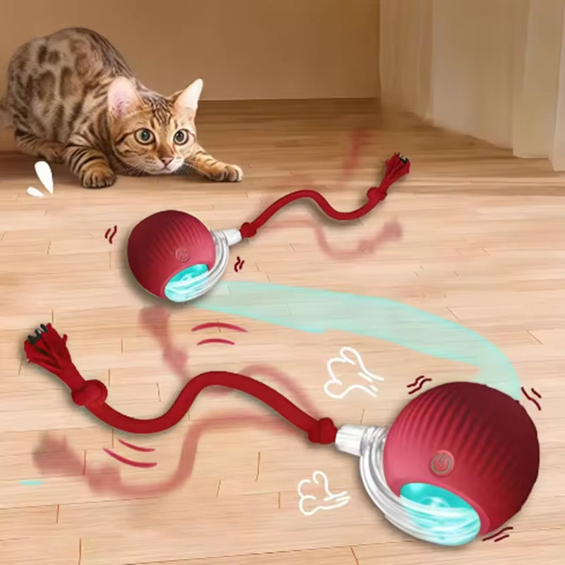 Intelligent Interactive Cat Ball Long-Lasting and Durable Easy to Clean Intelligent Obstacle Avoidance Pet Dog Toys