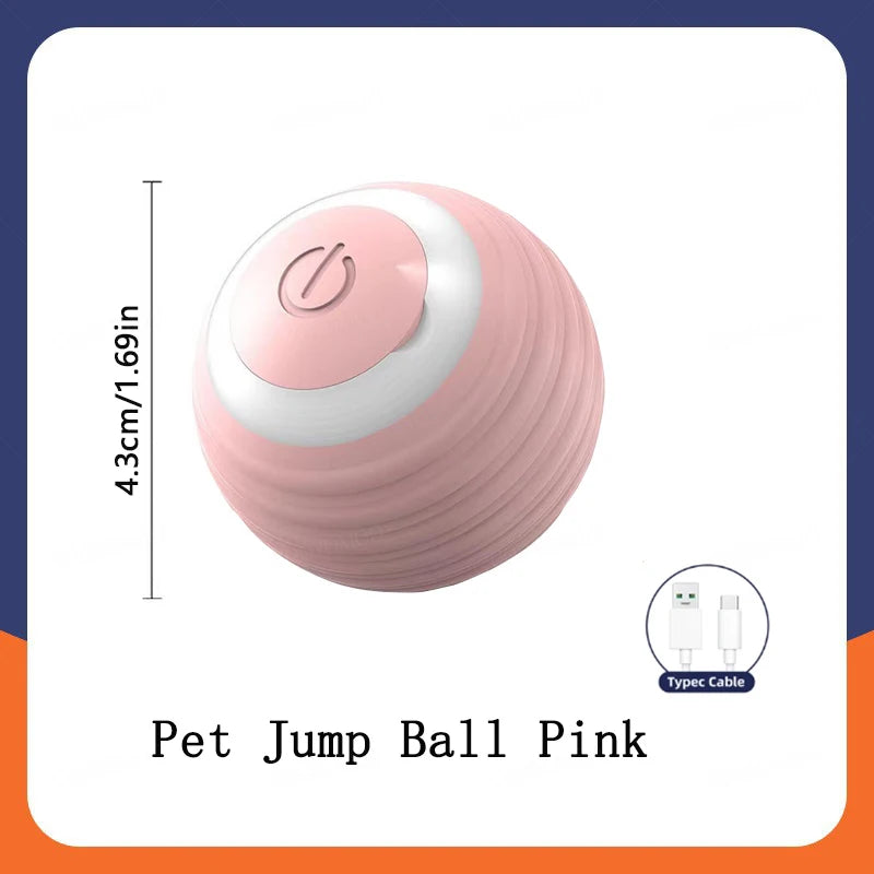Interactive Smart Dog Toy Ball - Automatic USB Charging Moving and Bouncing Ball for Pets - Ideal Christmas Gift for Puppies and Cats