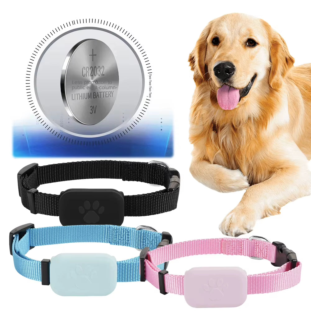 Smart Pet Locator with Adjustable Collar for Dogs and Cats