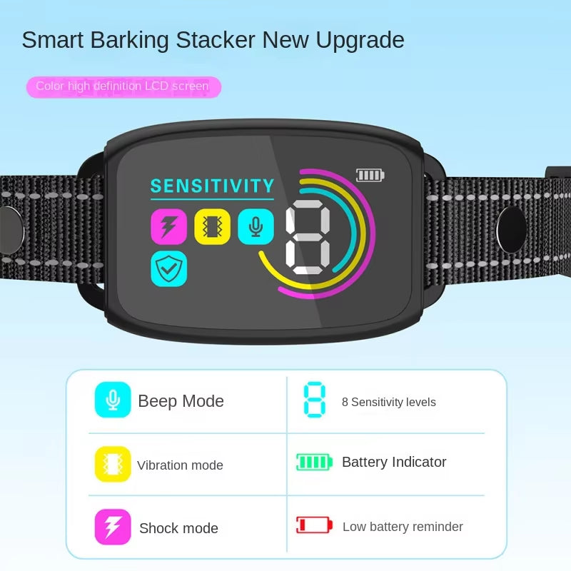 Intelligent Dog Collar anti Barking Automatic Stop Device Dog Training Electric anti Disturbance Stop Barking Waterproof