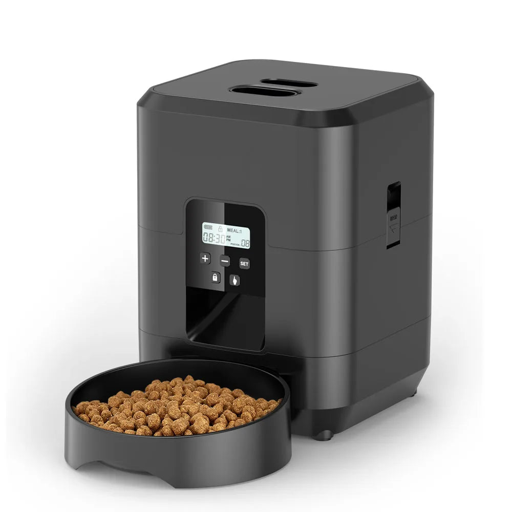 Automatic Smart Pet Feeder for Cats and Dogs with Timed Portion Control and Slow Feeding Function