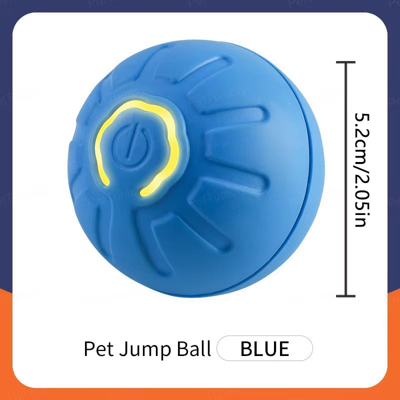 Interactive Smart Dog Toy Ball - Automatic USB Charging Moving and Bouncing Ball for Pets - Ideal Christmas Gift for Puppies and Cats