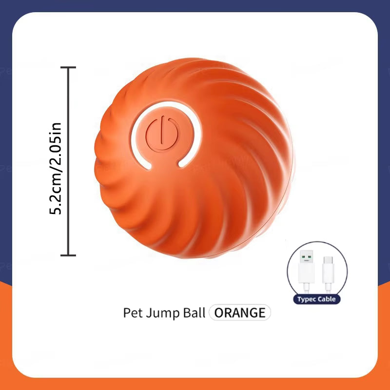 Interactive Smart Dog Toy Ball - Automatic USB Charging Moving and Bouncing Ball for Pets - Ideal Christmas Gift for Puppies and Cats