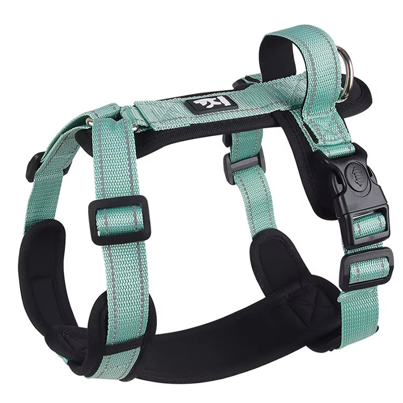 Reflective Pet Dog Harness with Handle - Adjustable Vest for Small to Medium Dogs with Easy Control Chest Straps
