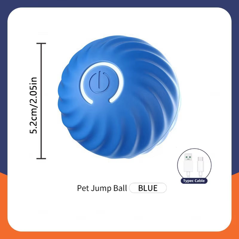 Interactive Smart Dog Toy Ball - Automatic USB Charging Moving and Bouncing Ball for Pets - Ideal Christmas Gift for Puppies and Cats