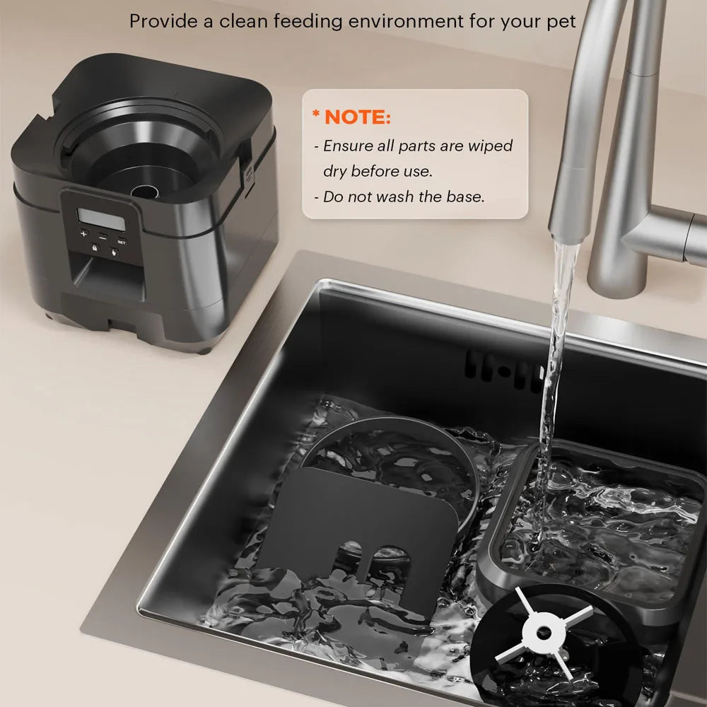 Automatic Smart Pet Feeder for Cats and Dogs with Timed Portion Control and Slow Feeding Function