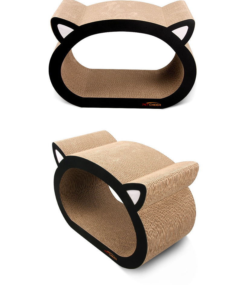 Cat Head Shaped Scratch Board for Cats